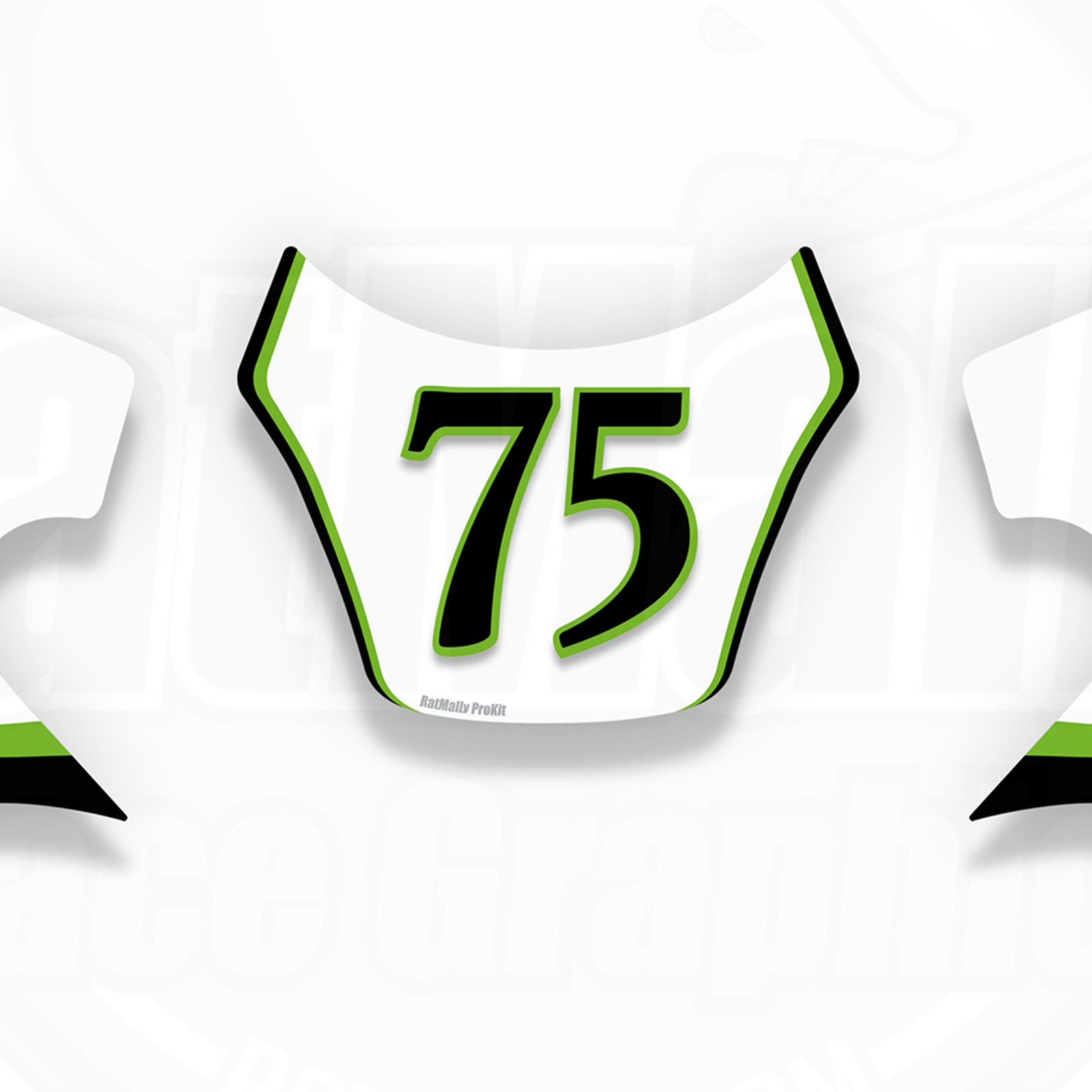 Race number boards. Kawasaki ZX-7R Series | RatMally Graphics